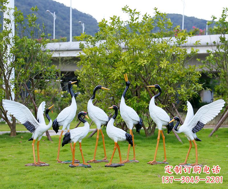 金华仙鹤雕塑传承中国文化精髓
