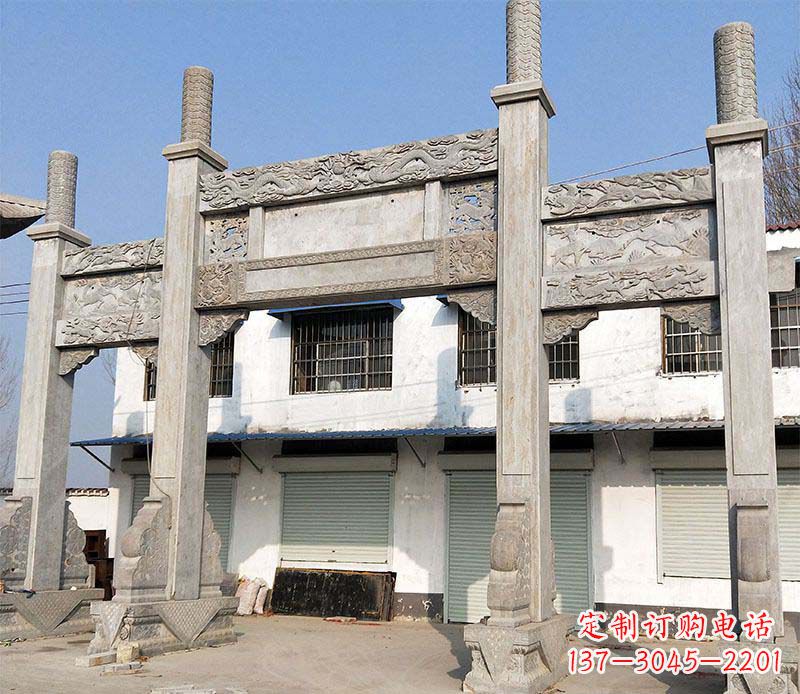 金华石牌坊雕塑——传承中国传统文化