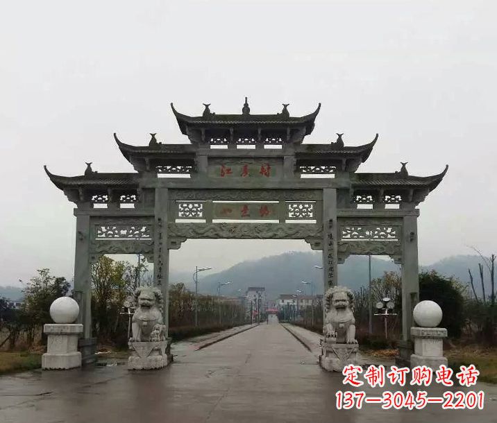 金华牌坊石雕传承民间文化