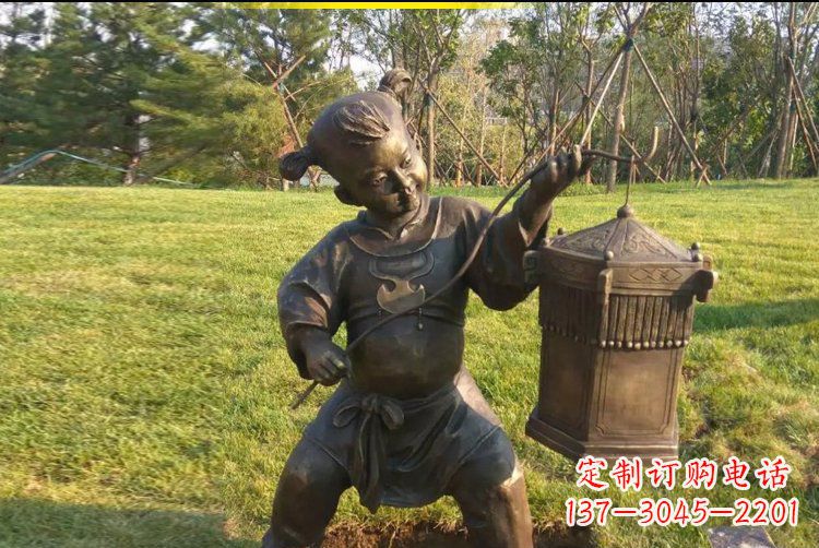金华灯笼雕塑点亮公园的精彩