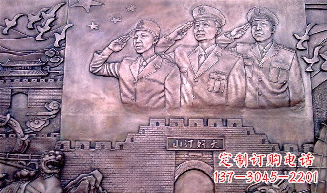 金华献礼铜军人雕塑——赞美大好河山