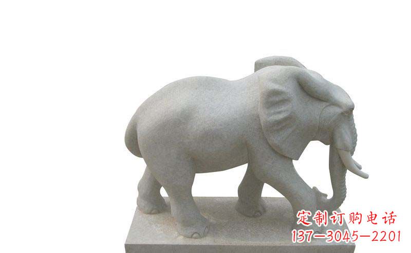 金华大象雕塑大理石大象公园的精美艺术