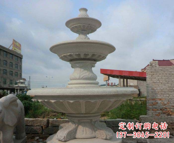 金华喷泉雕塑灵动精致的大理石美