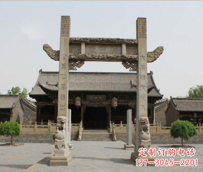金华大理石牌楼雕塑——艺术精粹