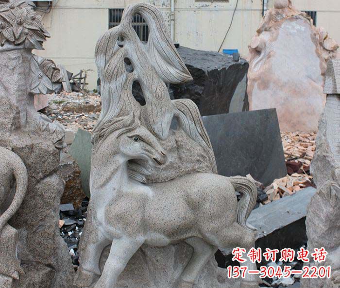 金华大理石动物雕塑丰富多彩的艺术品
