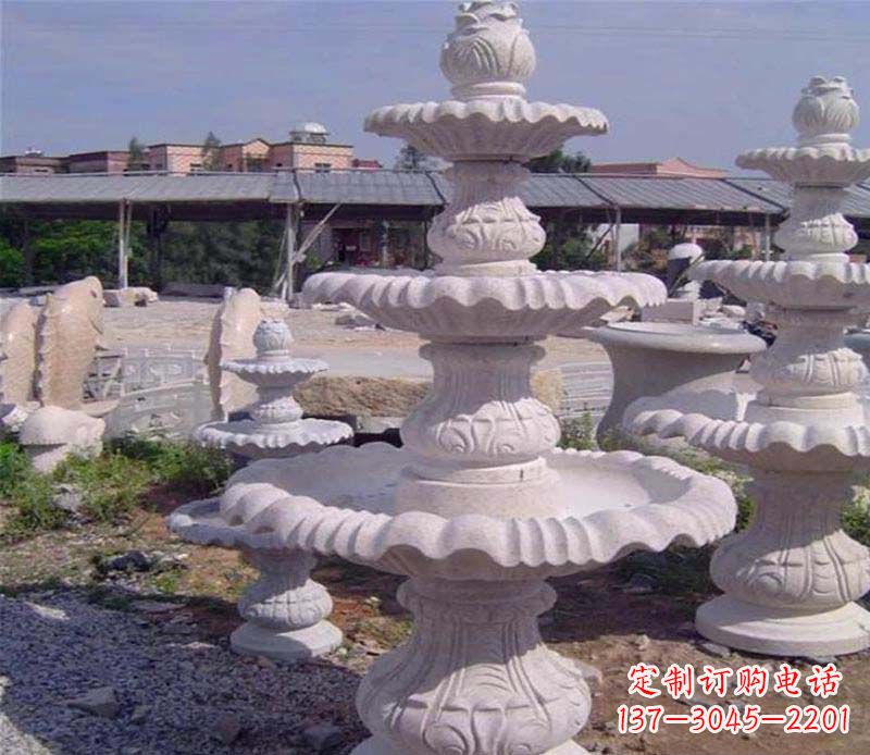 金华大理石多层喷泉石雕
