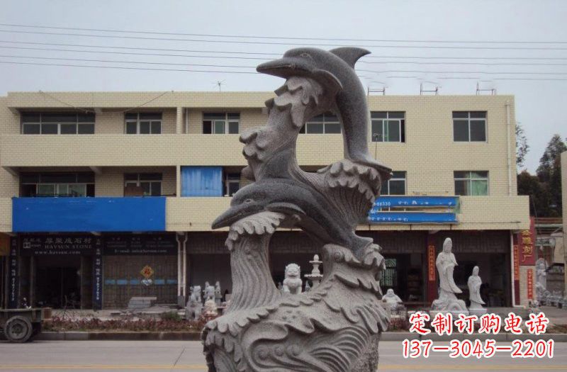 金华大理石海豚雕塑