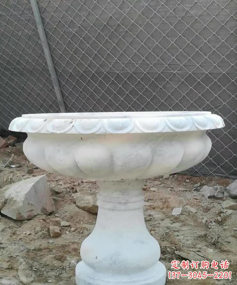 金华大理石花盆雕塑 1