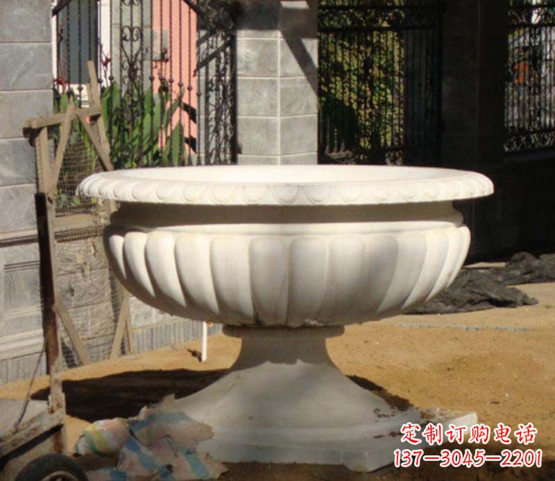 金华大理石花盆雕塑1