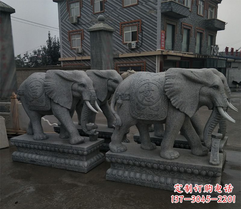 金华唯美雕刻大象雕塑