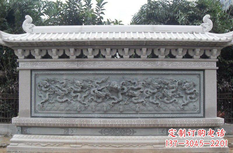 金华大理石九龙壁雕塑