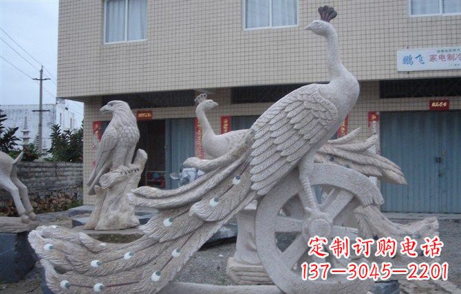 金华大理石孔雀石雕塑