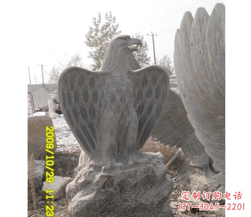 金华大理石老鹰雕塑