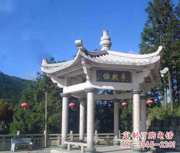 金华精美大理石凉亭雕塑