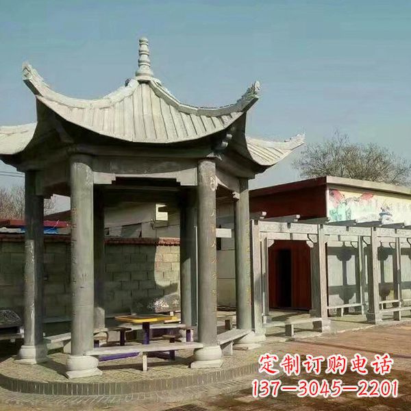 金华大理石凉亭庭院亭子