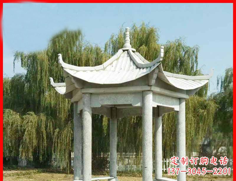 金华精美大理石凉亭雕塑