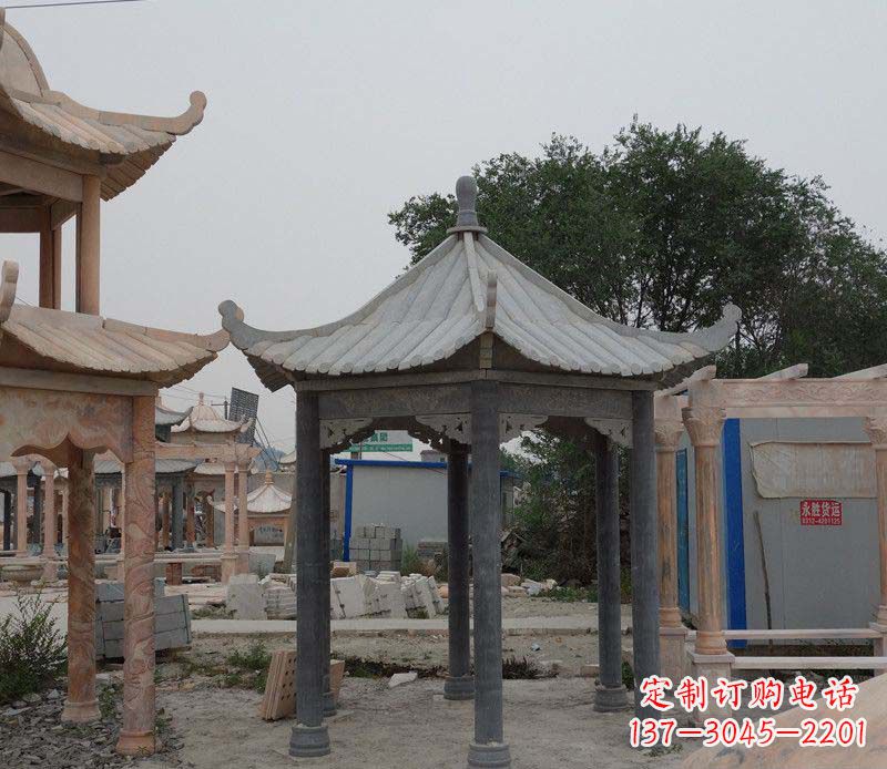 金华大理石凉亭精美石雕