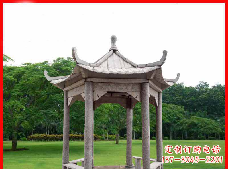 金华精致大理石凉亭雕塑