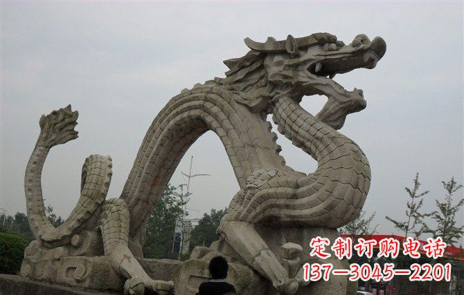 金华大理石龙雕塑 (2)