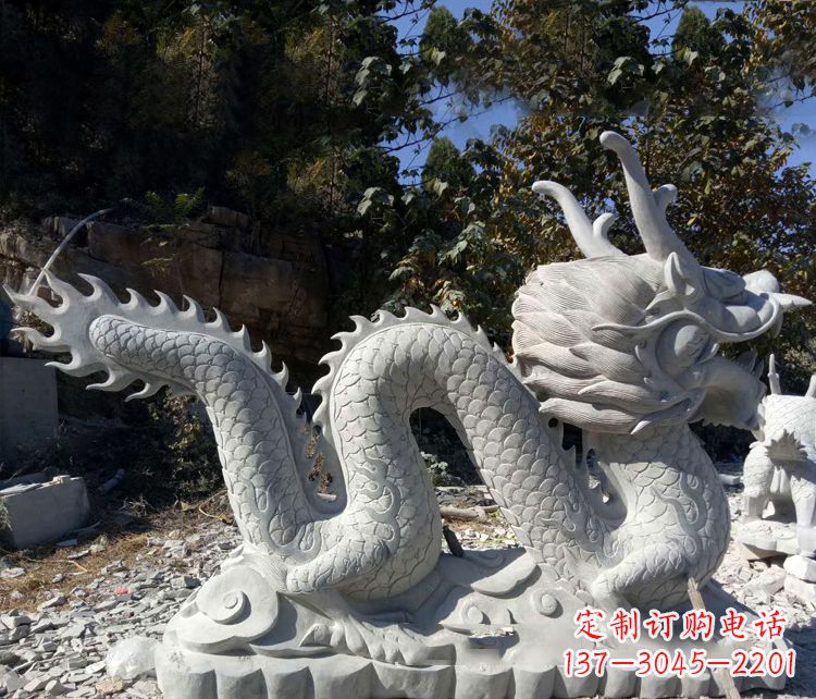 金华大理石龙雕塑