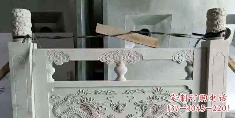 金华大理石龙浮雕栏板1