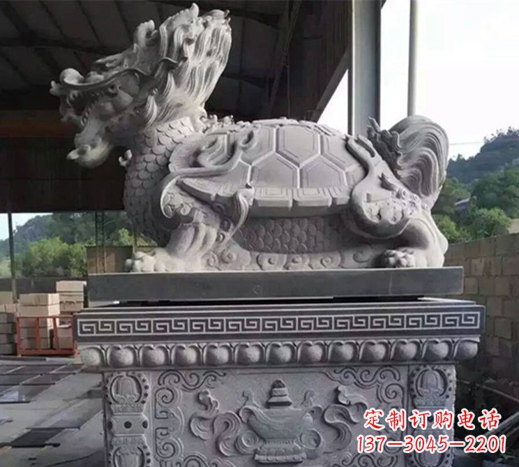 金华大理石龙龟石雕