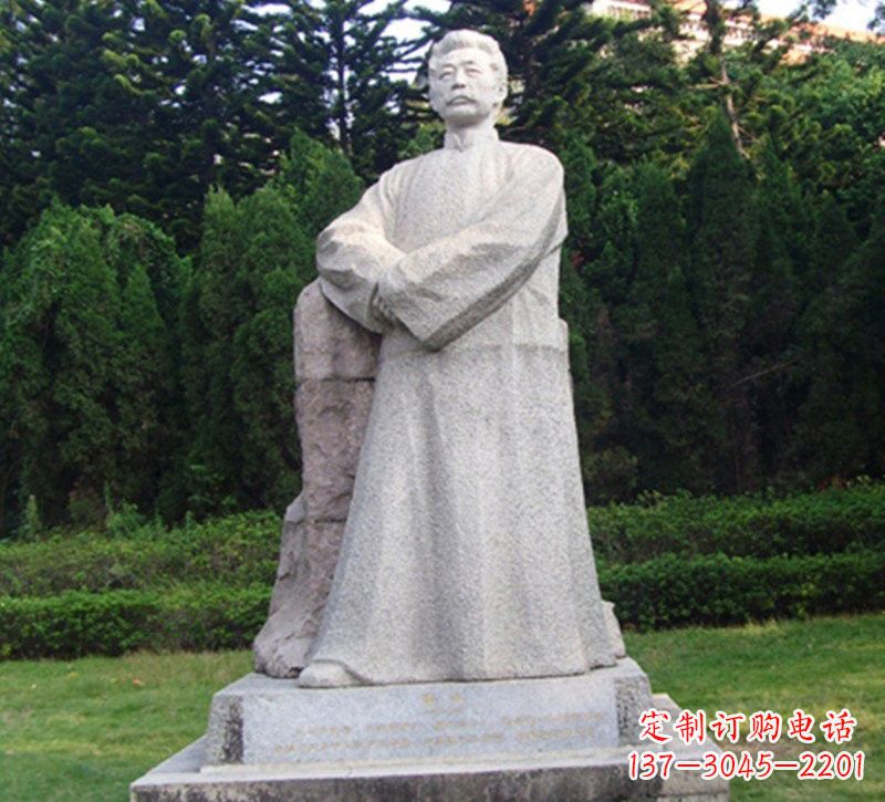 金华精美独特的鲁迅大理石雕塑