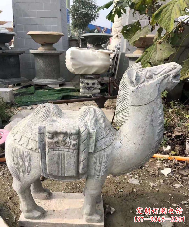金华精美大理石骆驼雕塑