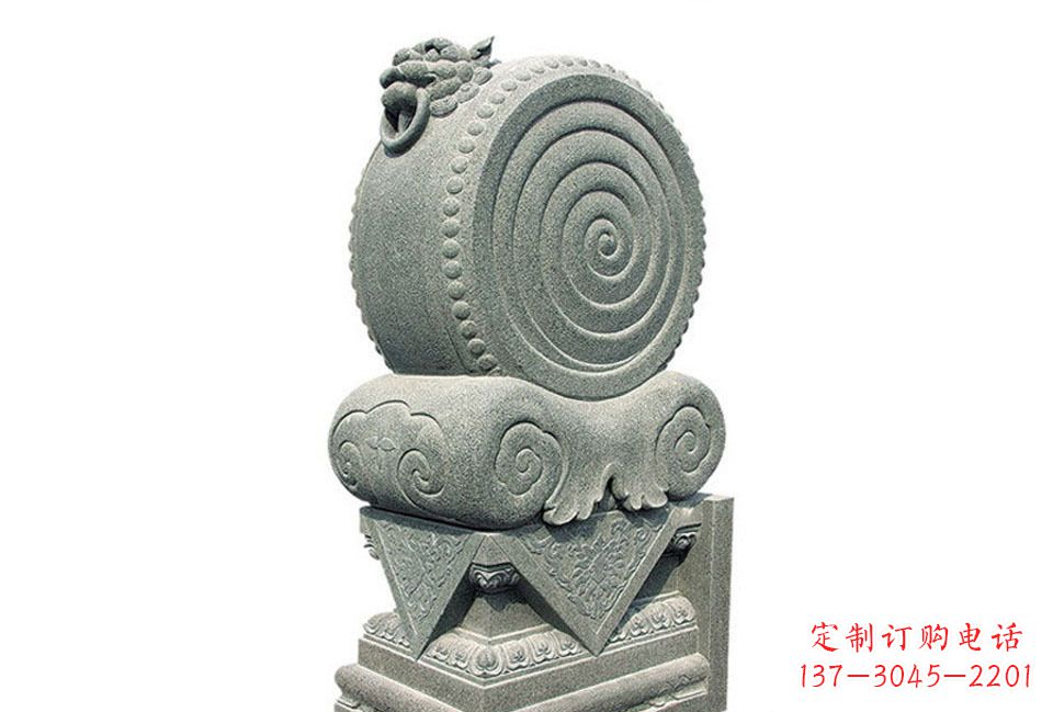 金华门墩招财石雕