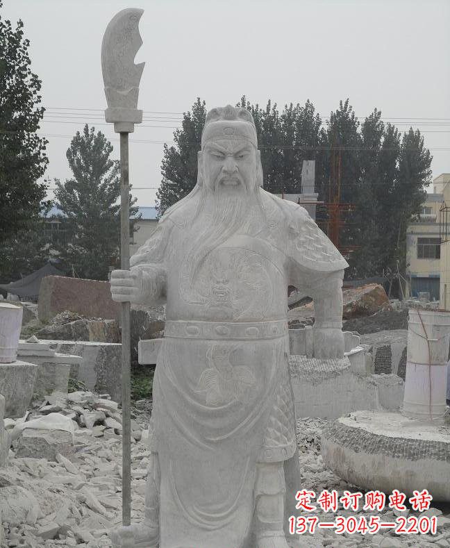 金华大理石关公雕塑