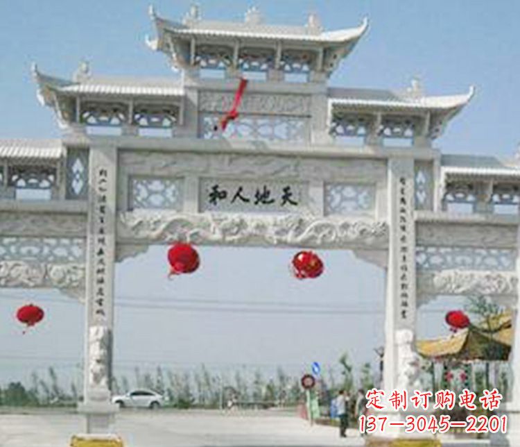 金华牌坊石雕精美雕塑,永久传承