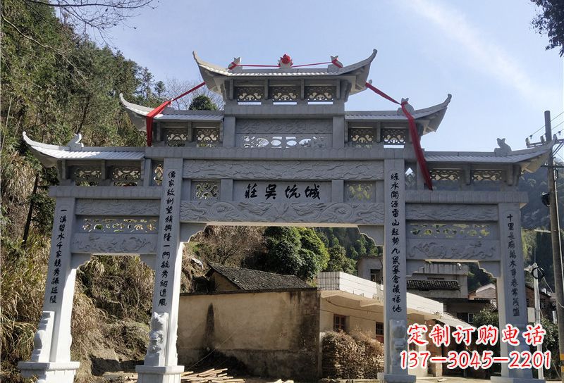 金华大理石牌坊雕塑尊贵雕塑,永久保存