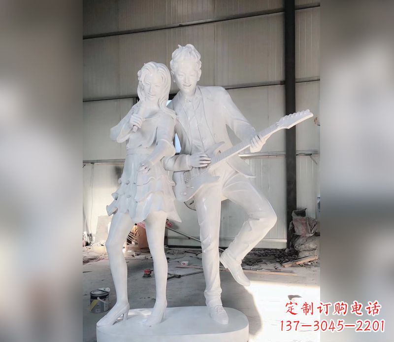 金华精美大理石吉他雕塑