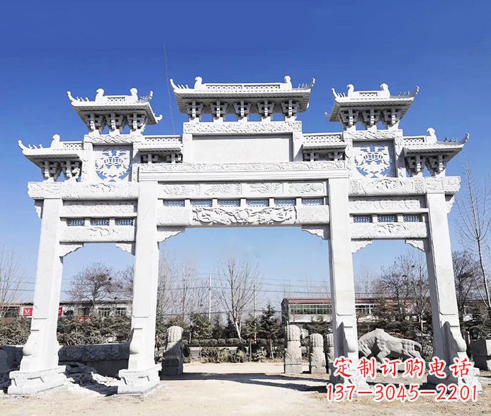 金华大理石牌坊石雕定制