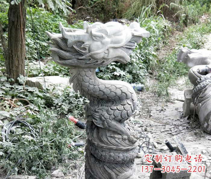 金华大理石生肖龙石雕