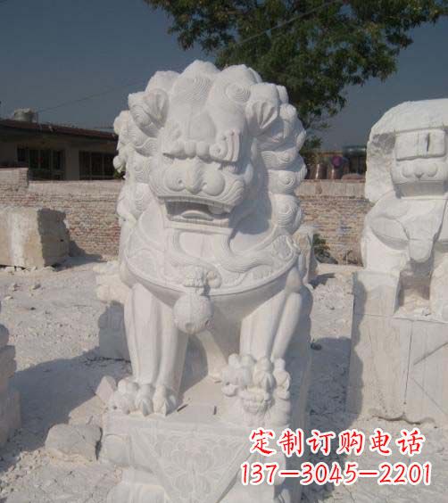 金华精美大理石狮子雕塑