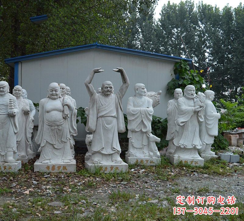 金华大理石罗汉雕塑,高贵雅致