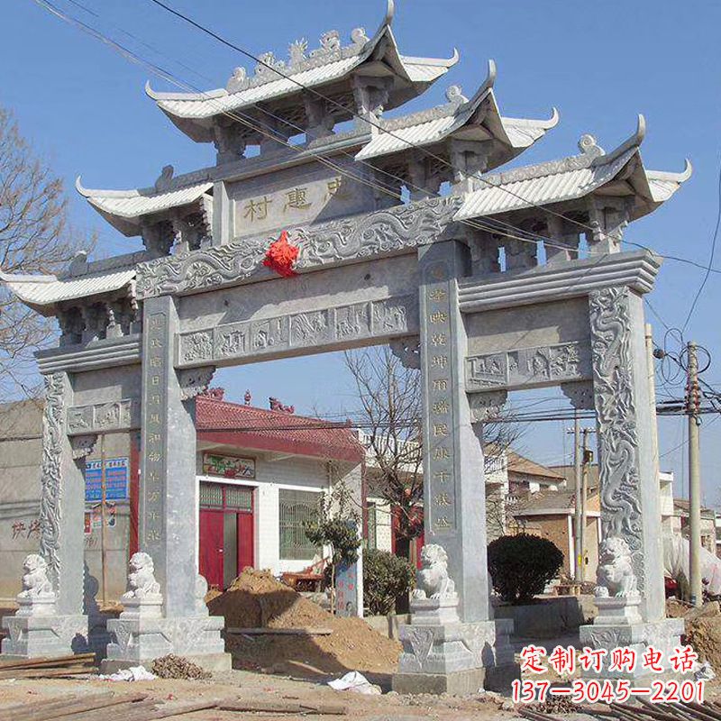 金华大理石石雕牌坊