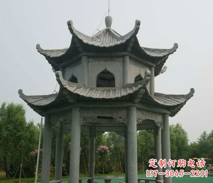 金华精美大理石凉亭石雕