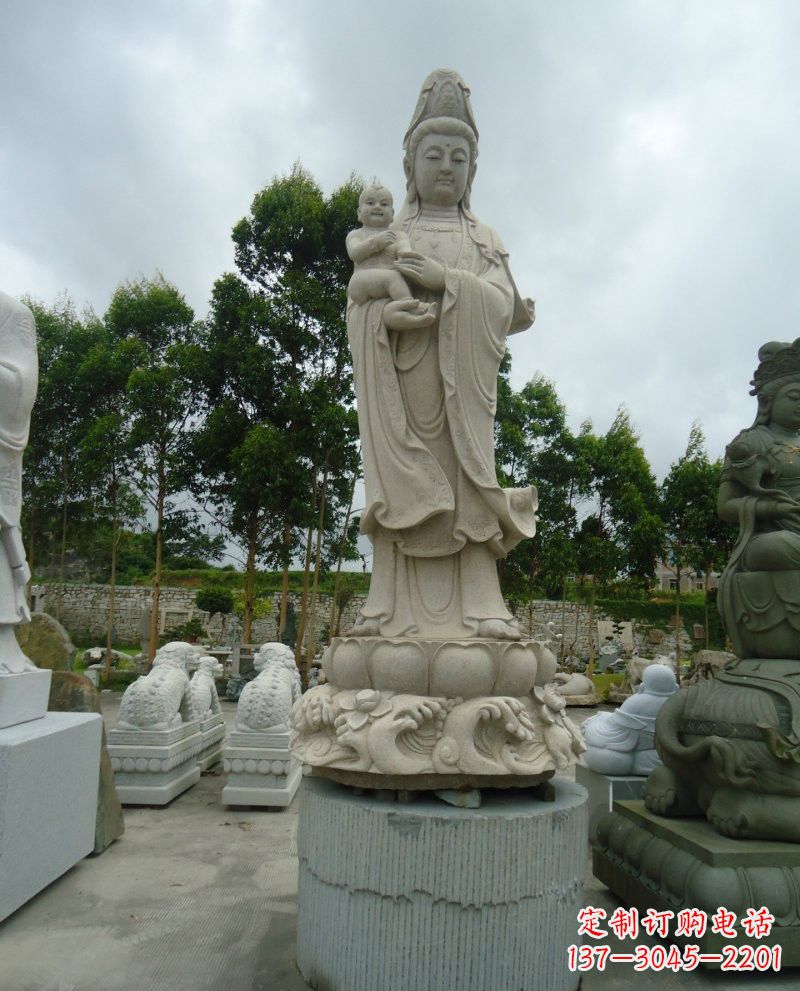 金华大理石送子观音雕塑