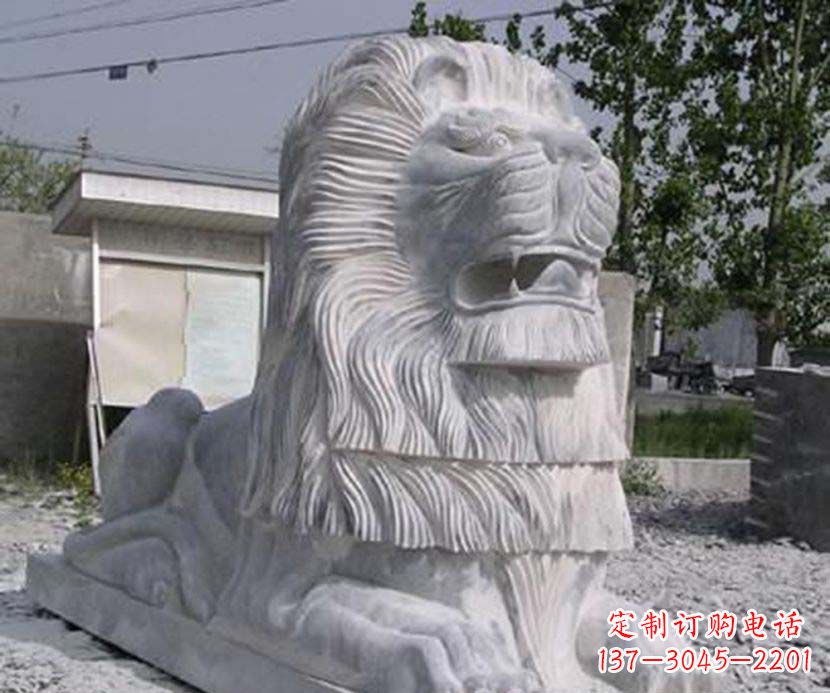 金华大理石西洋狮子石雕塑