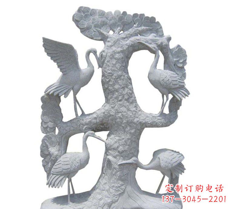 金华精美大理石松树雕塑