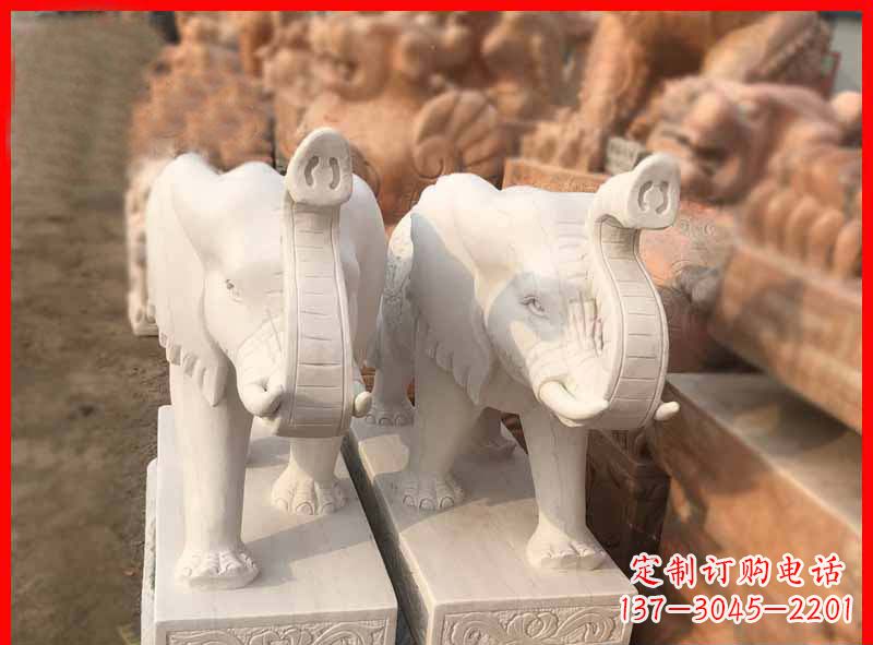 金华产品名称大理石小象招财石雕