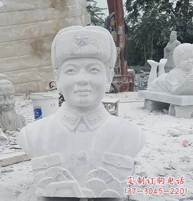 金华大理石校园雷锋头像雕塑