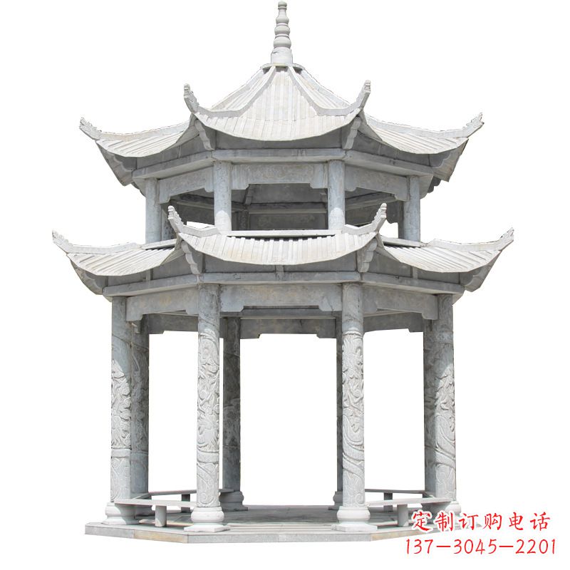 金华大理石古建凉亭雕塑