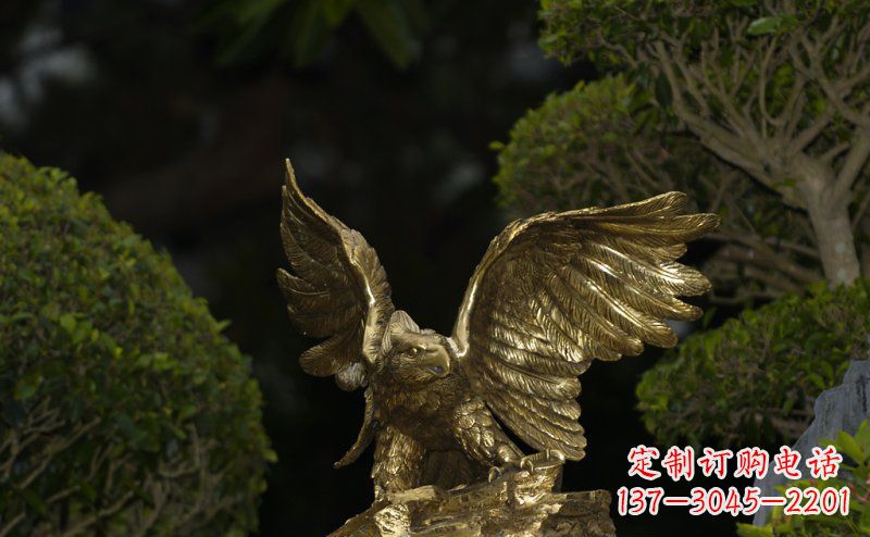 金华精美大鹏展翅老鹰铜雕