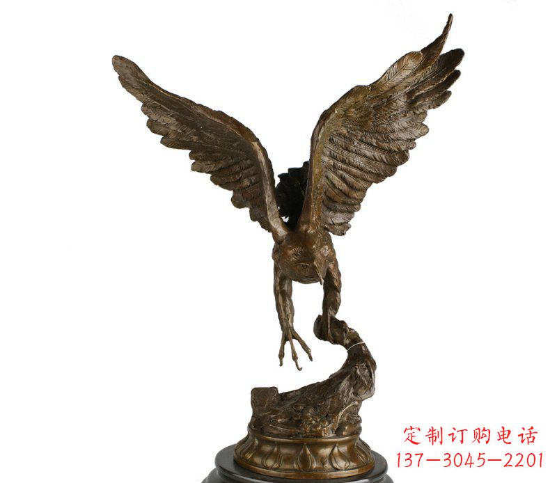 金华大鹏展翅老鹰铜雕塑