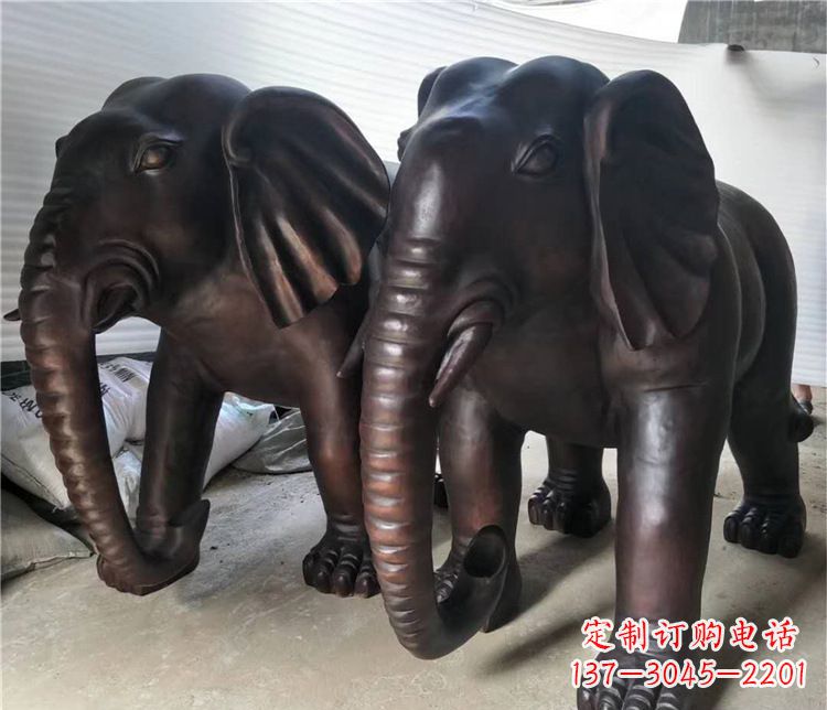 金华大象动物铜雕塑