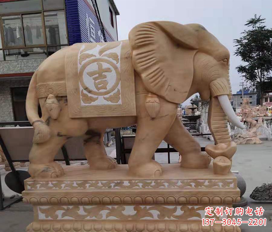 金华大象镂空石雕