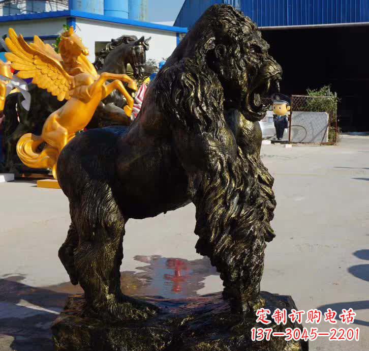 金华大猩猩铜雕塑——匠心细节臻完美